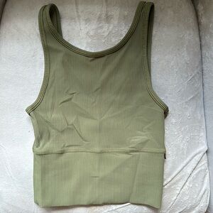 Olive green lululemon align tank